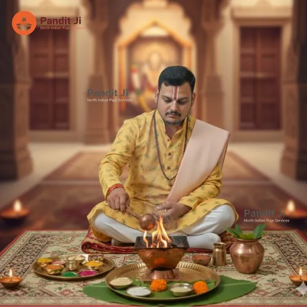 North Indian Hindi Pandit performing Marriage Puja in Bangalore